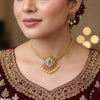 Flower Pearl Drop Necklace Set