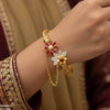 Flower Bangles Set Adjustable