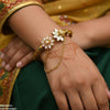 Flower Bangles Set Adjustable