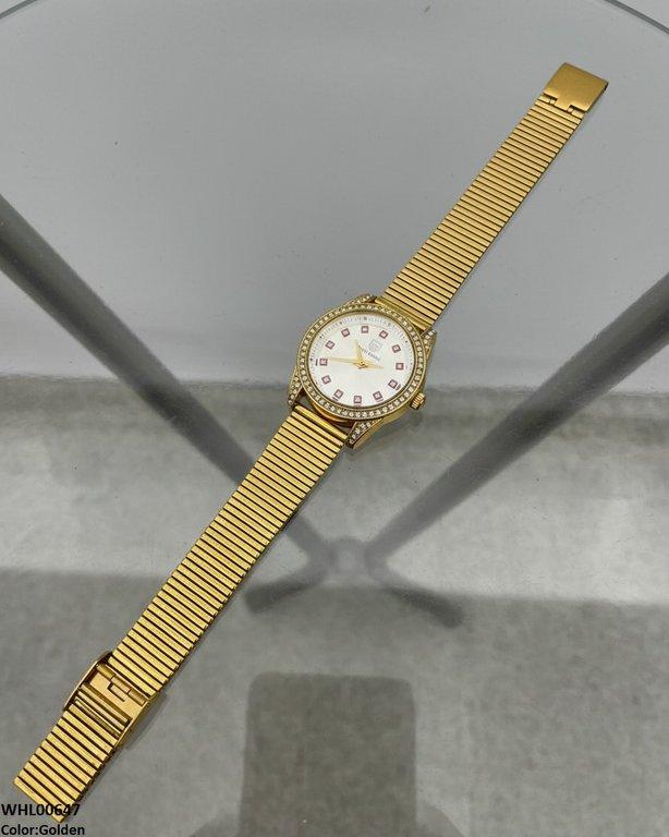 Round Stone Shafal Chain Women's Watch