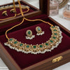 Oval Pearl Drop Necklace Set