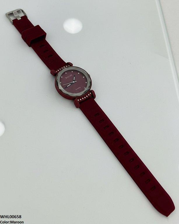 Round Stone Dial Women's Watch