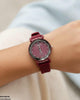 Round Stone Dial Women's Watch