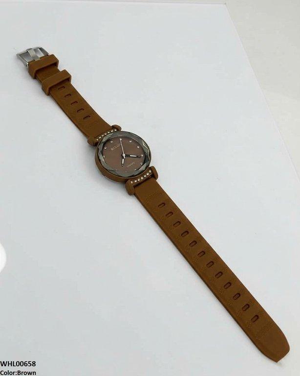 Round Stone Dial Women's Watch