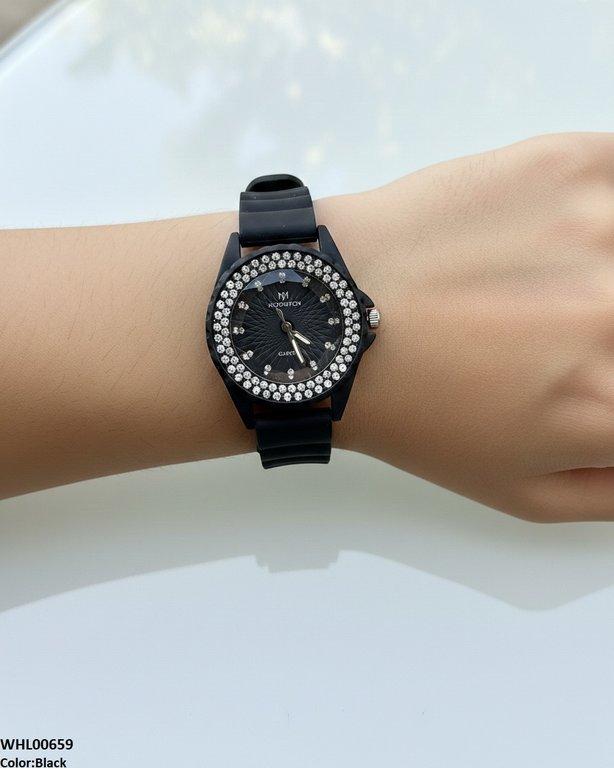 Round Rhinestone Women's Watch
