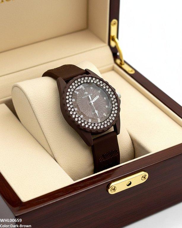 Round Rhinestone Women's Watch