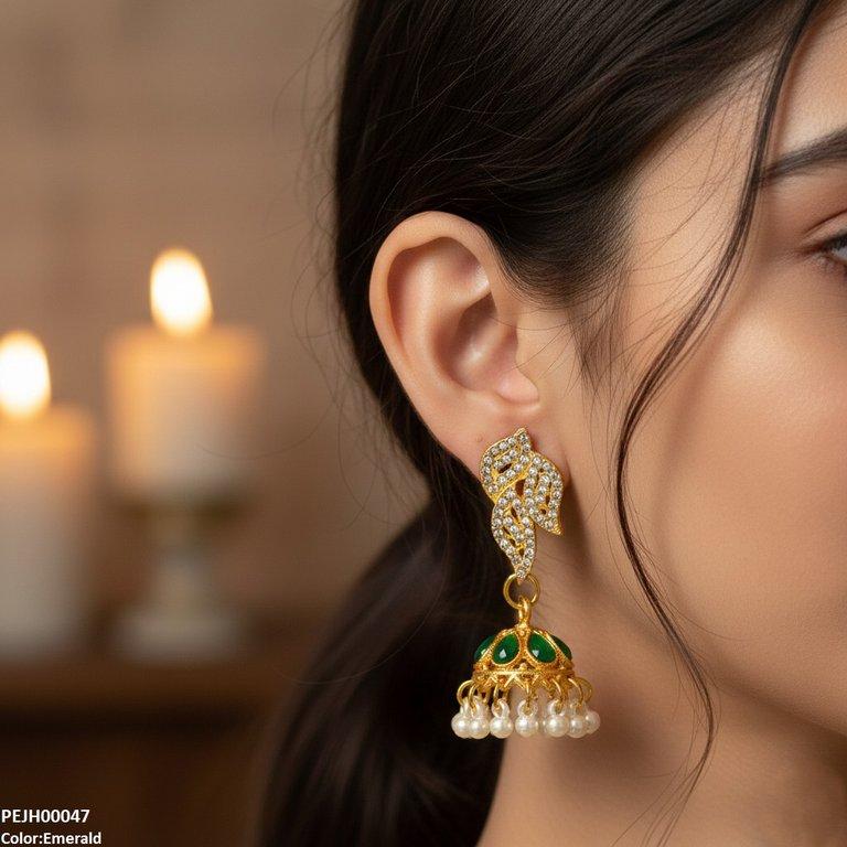 Tear Pearl Drop Jhumki