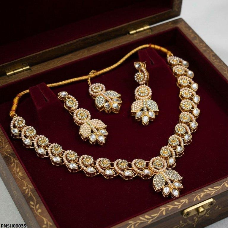 Tear Flower Necklace Set