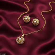 Pearl Flower Drop Pedant Set
