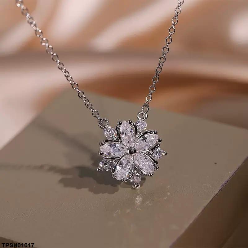 Marquise Flower Zircon Pendent Set