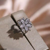 Marquise Flower Zircon Ring Adjustable
