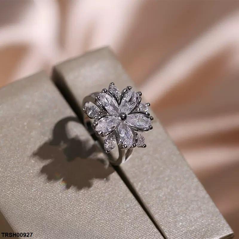 Marquise Flower Zircon Ring Adjustable