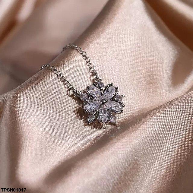 Marquise Flower Zircon Pendent Set