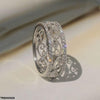 Filigree Flower Zircon Ring