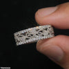 Filigree Flower Zircon Ring