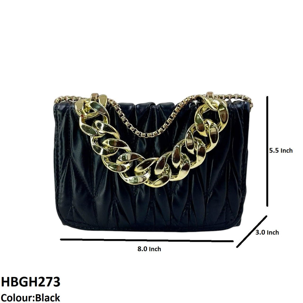 Linked Chain Embroidery Bag
