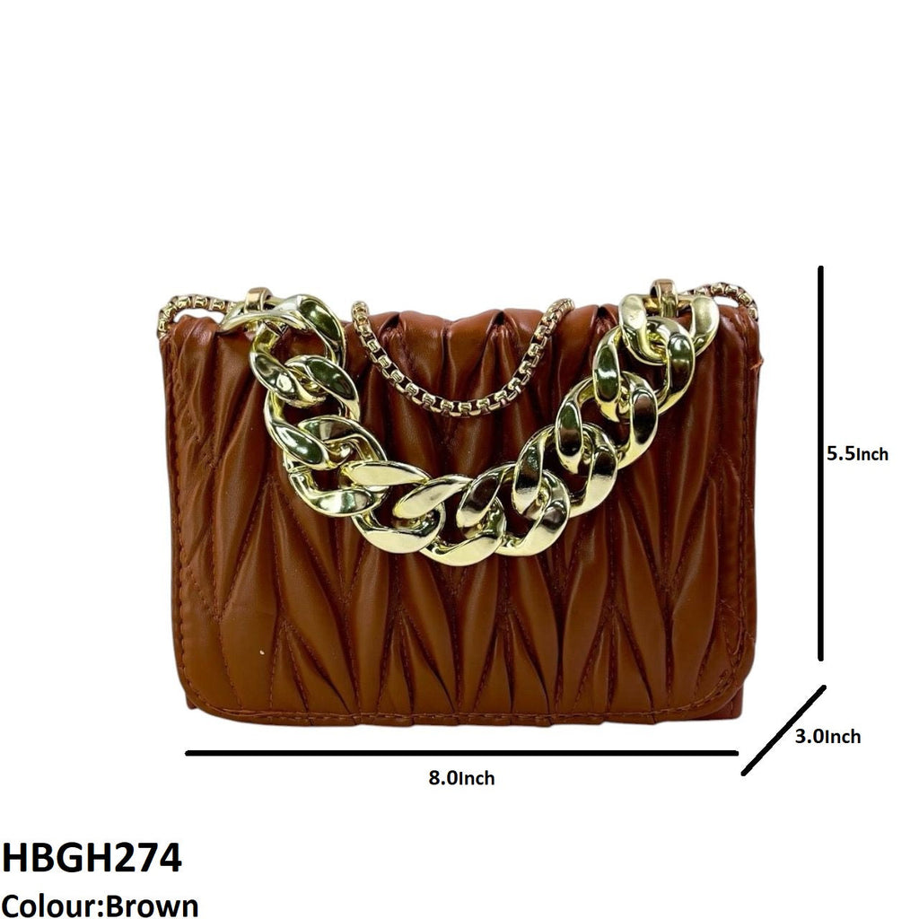 Linked Chain Embroidery Bag