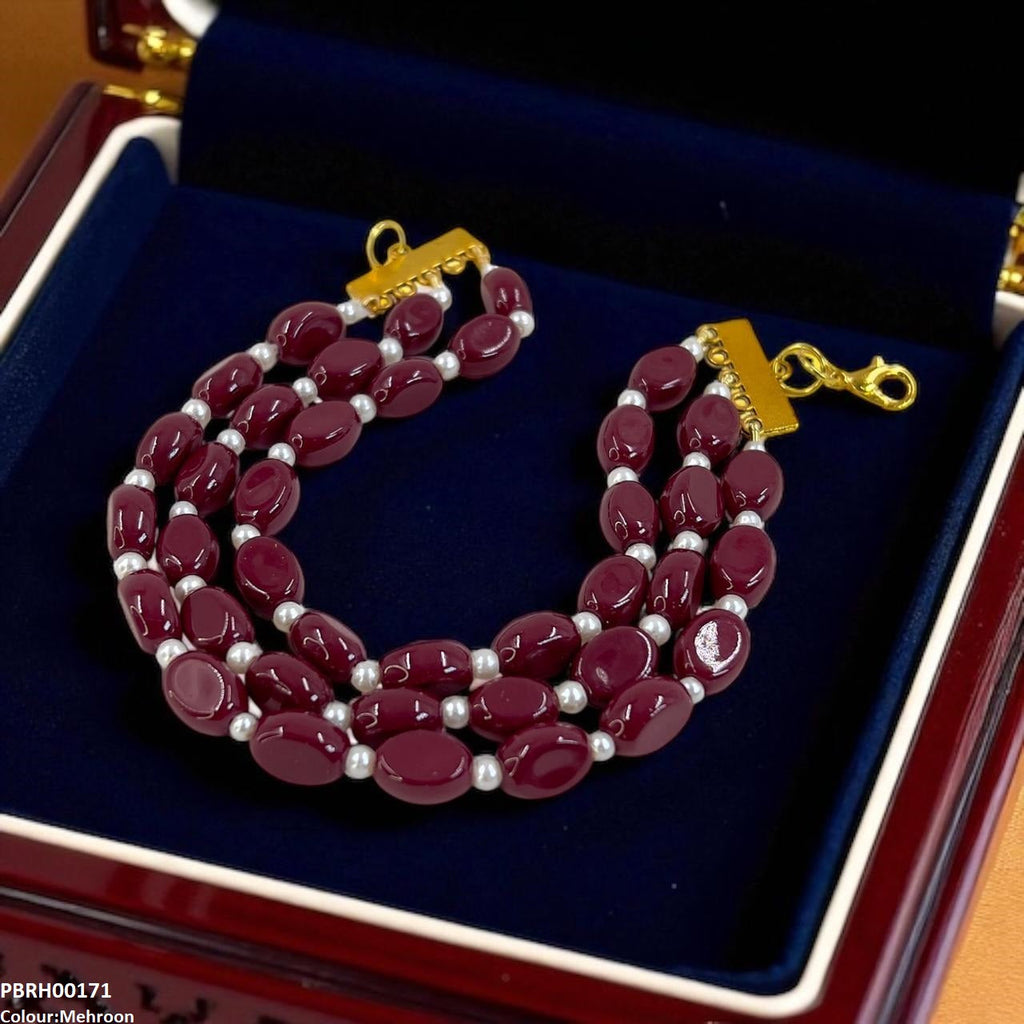Triple Strand Beaded Bracelet