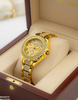 Round Stone Dial Women's Watch