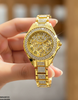 Round Stone Dial Women's Watch