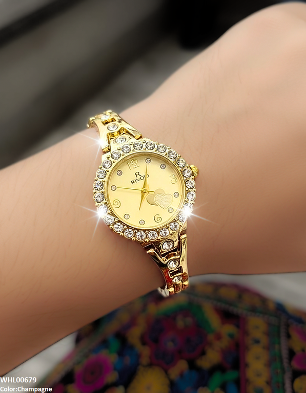 Round Heart Dial Women's Watch
