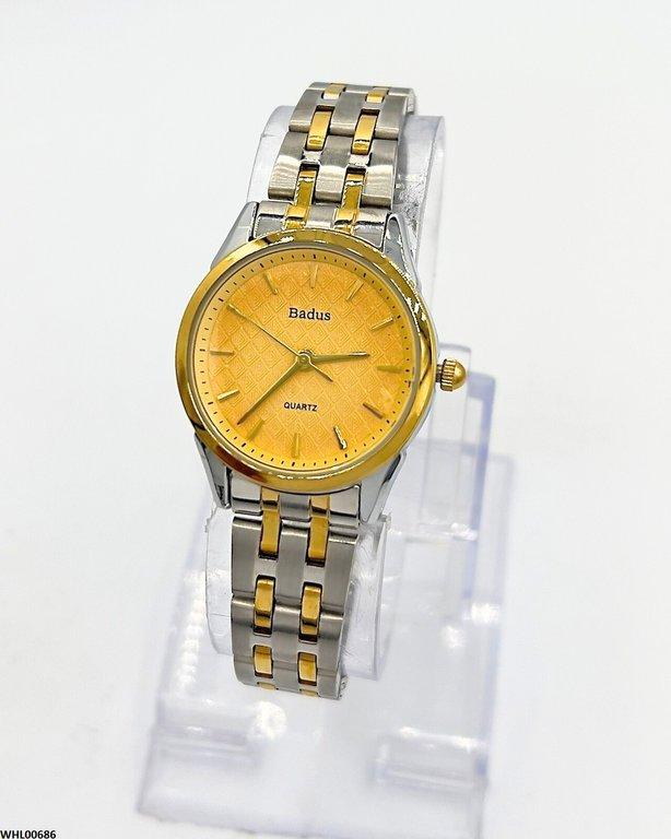 Round Champagne Dial Women's Watch