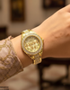 Round Stone Dial Women's Watch