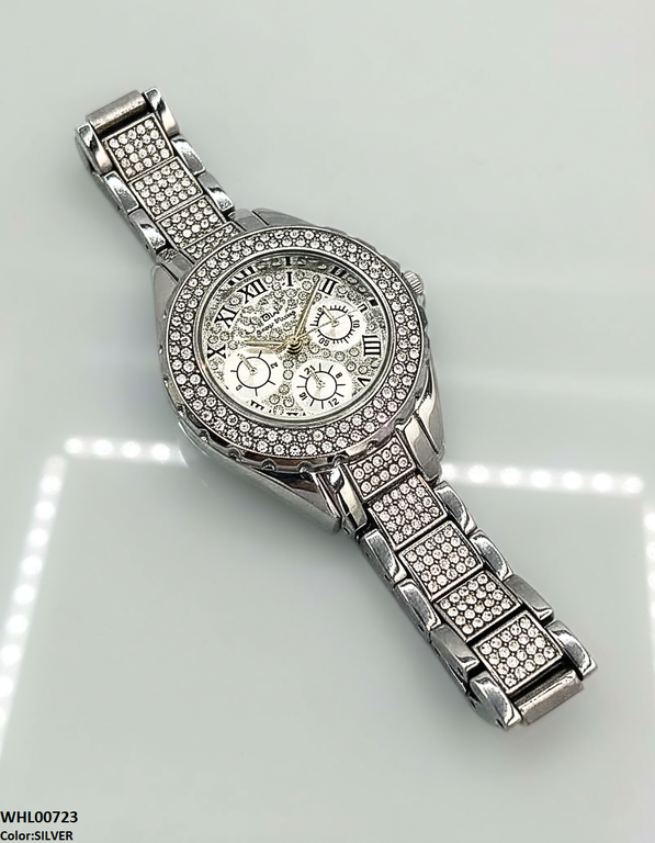 Round Stone Dial Women's Watch