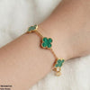 Flower Stainless Steel Bracelet Adjustable