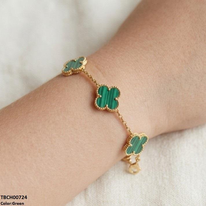 Flower Stainless Steel Bracelet Adjustable