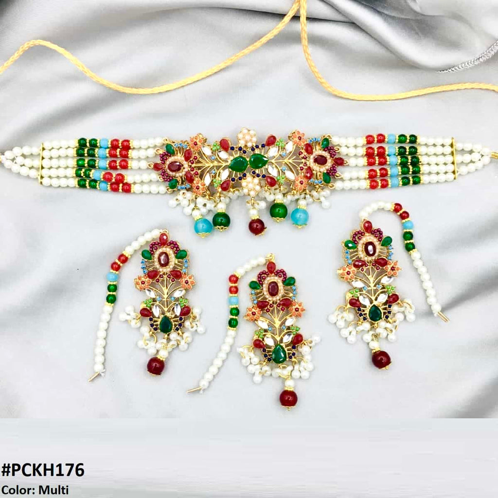 Flower Neck Choker Set
