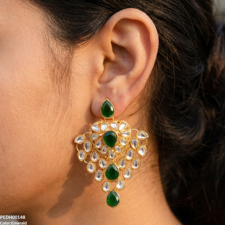 Heart Tear Drop Earrings