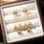 Three Round Layeard Drop Earrings