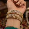 Round Stone Bangle Set