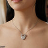 Stainless Steel Zircon Heart Pendant