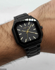 Square Black Dial Men's Watch