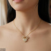Stainless Steel Zircon Heart Pendant