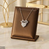 Stainless Steel Zircon Heart Pendant
