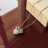 Stainless Steel Zircon Heart Pendant