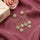 Three Round Layeard Drop Earrings