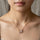 Stainless Steel Zircon Duck Necklace