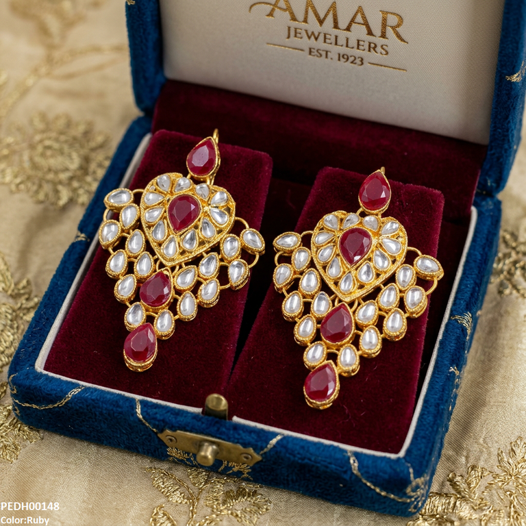 Heart Tear Drop Earrings