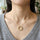 Stainless Steel Zircon Round Pendant