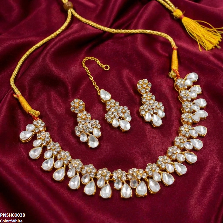 Flower/Tear Necklace Set