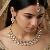 Flower/Tear Necklace Set