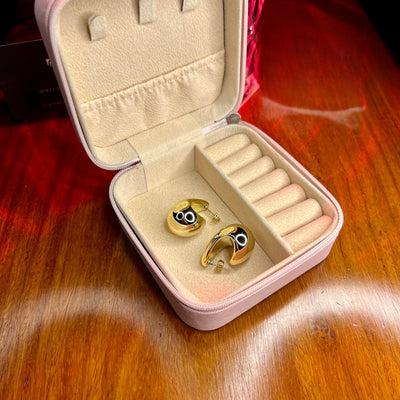 Golden Plastic Hoops D2
