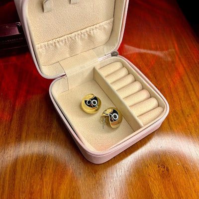 Golden Plastic Hoops D4