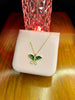 Green Stone Butterfly Necklace