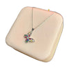 Multi Stone Butterfly Necklace