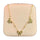 Stainless Steel 18k 3 Motifs Coquette Necklace